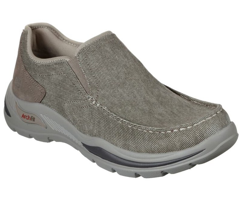 Skechers Herr Bruna Slip On - Arch Fit Motley - Rolens - Sverige (QSWDT-9386)
